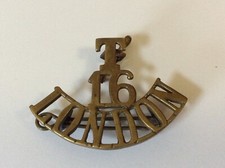 WW1 T16 Shoulder Title badge