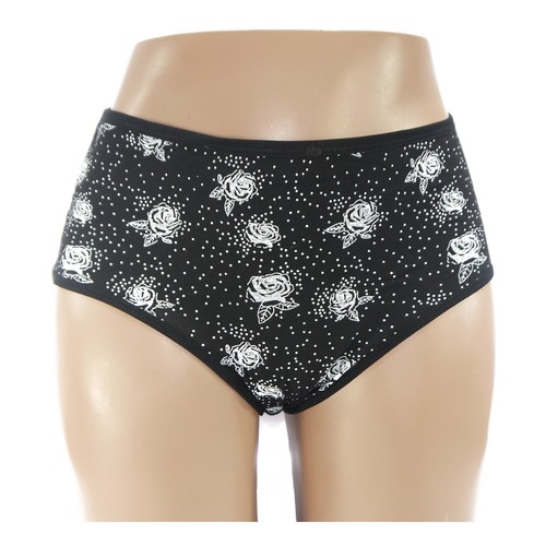 Ladies cotton rose panties - rose,