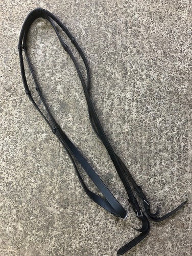 Black leather horse - leather,