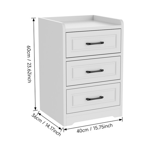 Drawers white wooden - 2/3,