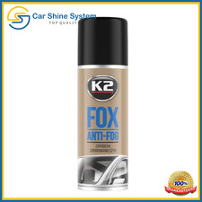 Anti-Fog Stop Fogging Steam Window Windscreen Protectant Spray 150ml K2 Fox 