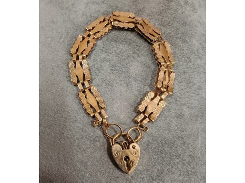 9ct gate yellow gold - gold, bracelet