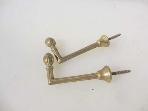 Vintage brass tie backs - vintage,