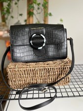 Laura Ashley Crossbody Bag Faux Vegan Leather Shoulder Bag