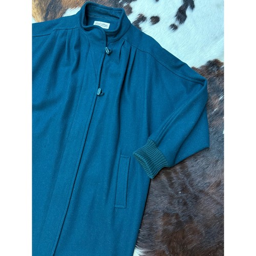 1980 batwing wool teal swing - batwing,