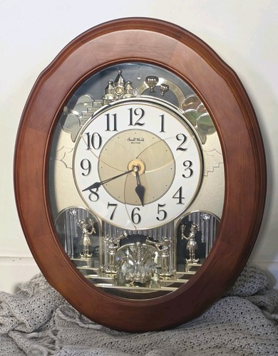 Rhythm wooden wall clock - rhythm,