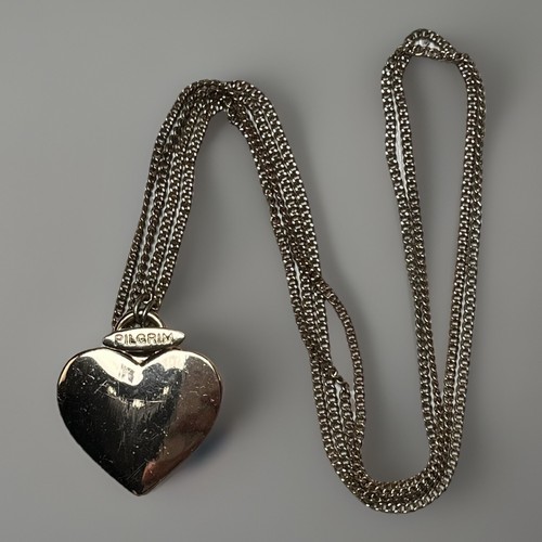 Pilgrim heart pendant double - pilgrim,