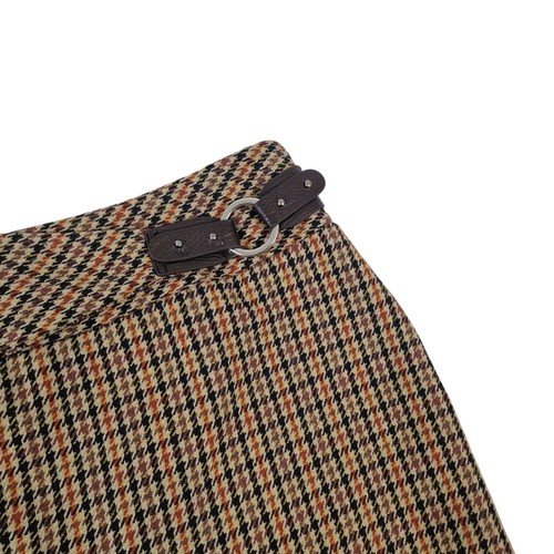 Vintage houndstooth skirt - houndstooth,