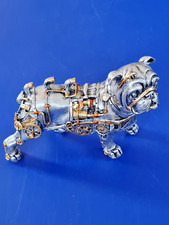 Steampunk Bulldog Figerine-Resin Mechahical Punk Dog Sculpture collectible dog
