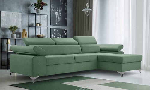 Shaped corner sofa bed - sofa,