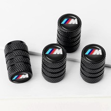 New 4 x Dust Caps Tyre Valve Caps for BMW M Sport Black 1 2 3, 4 5 6 Series UK
