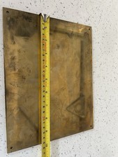 antique brass blank plaque (