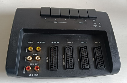 Way scart switch box with - switch,