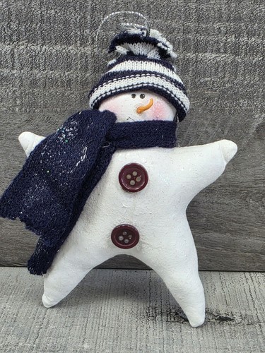 Vintage snowman star - snowman, 5.5”