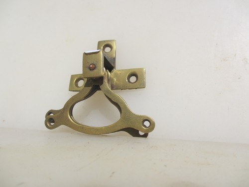 Victorian brass servant bell - brass,