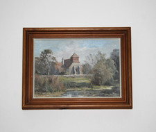 Vintage Oil on Board by P