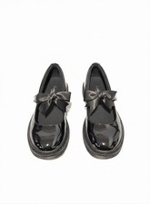 Girls Black Patent School