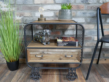 Rustic industrial metal wood - metal, &