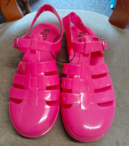Envy ladies pink jelly shoes - ladies,