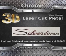 Silvertone Guitar Decal 3D
