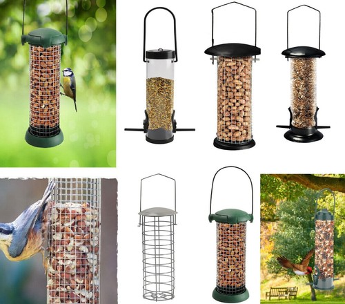 Metal wild bird hanging - metal, seed