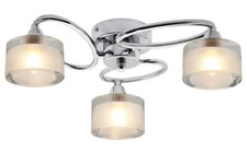 Modern Chrome 3 Way Ceiling