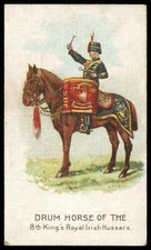 Wills Overseas - 'Drum Horses (Star & Circle)' (1909) - 8th Kings Royal Irish...