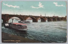 Postcard Waterloo Bridge River