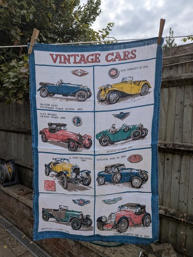 Vintage cars irish - irish, linen