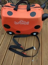 Trunki Ladybug Ride-On Suitcase for Children Red/Black