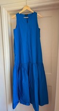 Cos Bright Blue Zip Detail Maxi Dress EUR 38