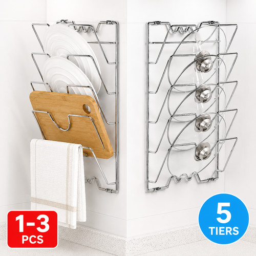 Tiers pot lid holder storage - 5,