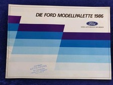 Ford Brochure 8/1986 Fiesta
