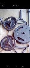 Olympic Bar, 2x55lb Dumbbells
