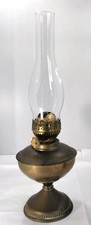 DUPLEX BRASS OIL LAMP & GLASS