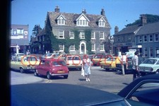 35mm slide 1977 Ely Town Centre Mini Ford Cortina Agfa colour