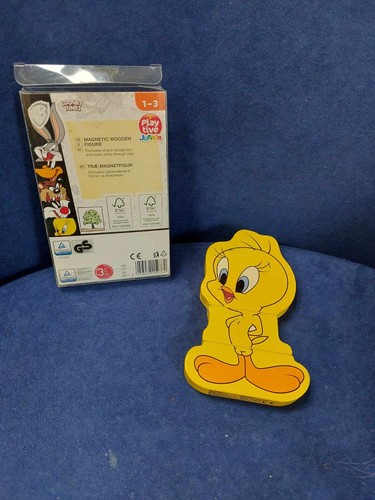 Piece magnetic wooden - 3, looney