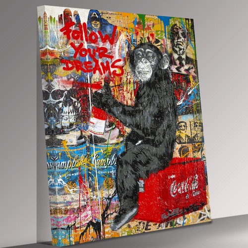 Banksy follow your dreams - banksy,