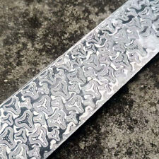 1x Damascus Steel Billet Material Armor Patterned Steel Quenched