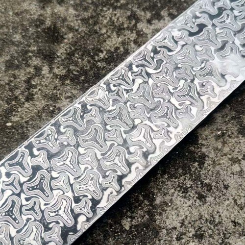 Damascus steel billet - 1x,