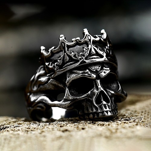 Vintage gothic crown skull - vintage,