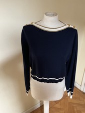 Gucci Women’s (thin M Wool) Pre loved In Navy & Cream,  BIG FLASH SALE AUCTION 