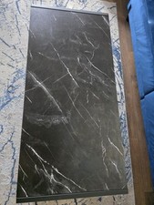 Marble Effect Coffee Table 106 Cm, Black Colour