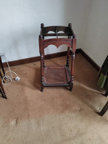 Antique wooden umbrella - antique, umbrella/cane