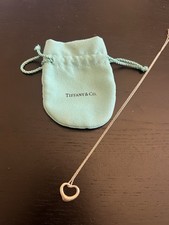 Tiffany & Co. Elsa Peretti Open Heart Sterling Silver Necklace