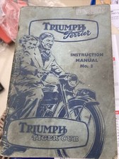 Instruction Manual No 3 for Triumph Terrier & Cub T15-T20 1954