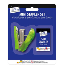 Mini Stapler Set With 500 Staples and Small Colourful Stapler Office Home School