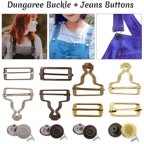 Dungaree buckles with jeans - with,