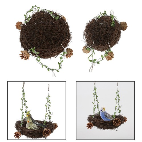 Round bird nest - round, handwoven