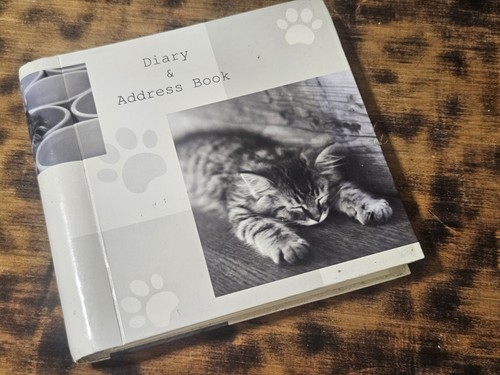 Cat address book hardback - cat,